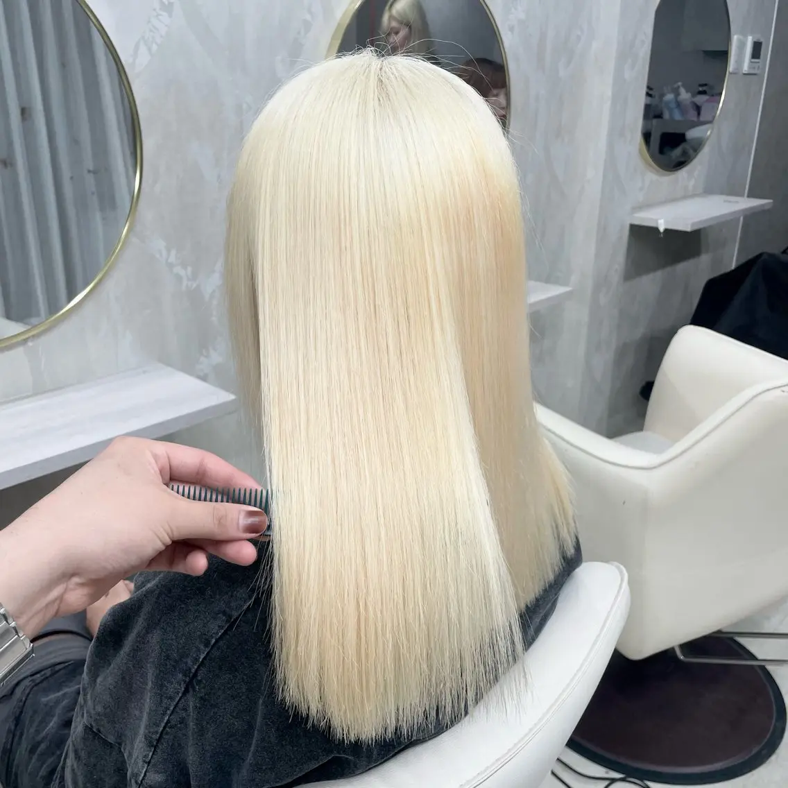 ロング ヘアカラー トリートメント 🌟ハイトーン/ボブ /RYOJU🌟のヘアスタイル