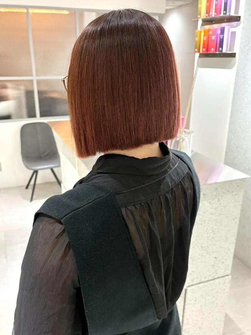 ショート カラー 透明感カラー 髪質改善 似合わせカット トリートメント カット ヘアカラー トリートメント 髪質改善 縮毛矯正/ レイヤー/銀座/本木のヘアスタイル
