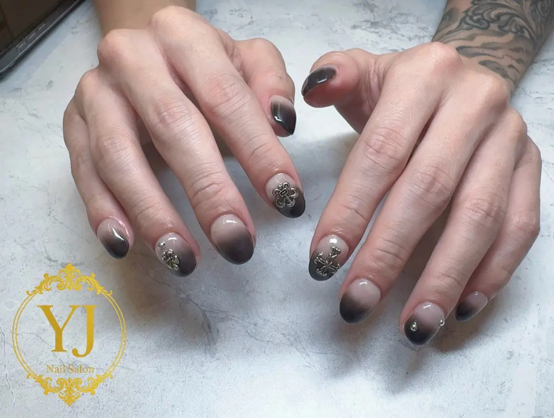 ネイル グラデーション メンズネイル ハンドネイル YJ Nail Yumiのネイルデザイン