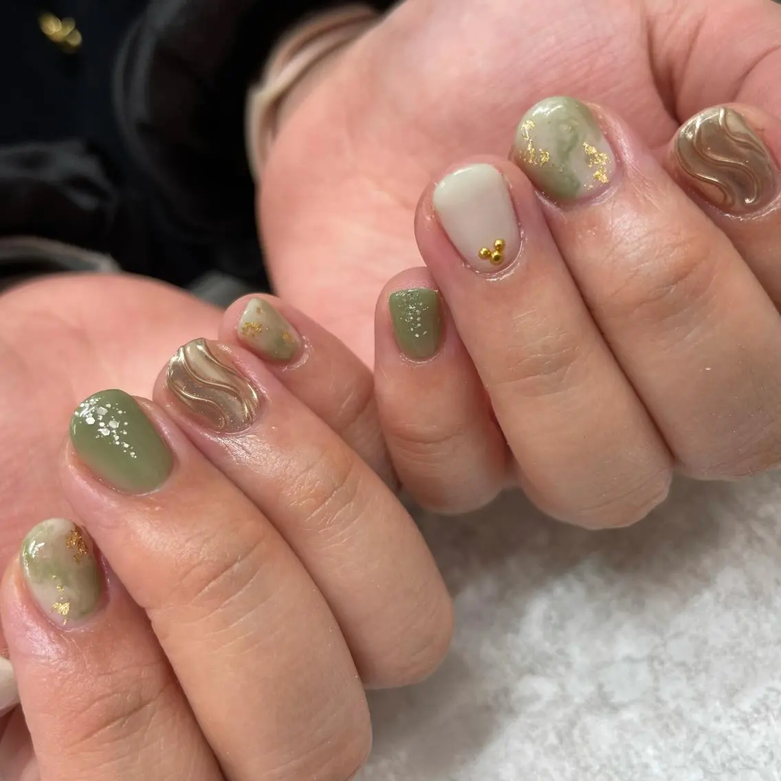 ネイル 持ち込み ブライダルネイル nail salon Aymのネイルデザイン