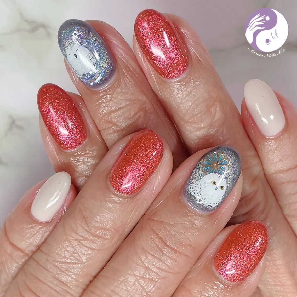 ネイル アートネイル ジェルネイル 持ち込み 赤色 .Nails Mio 赤羽西ネイルサロンのネイルデザイン