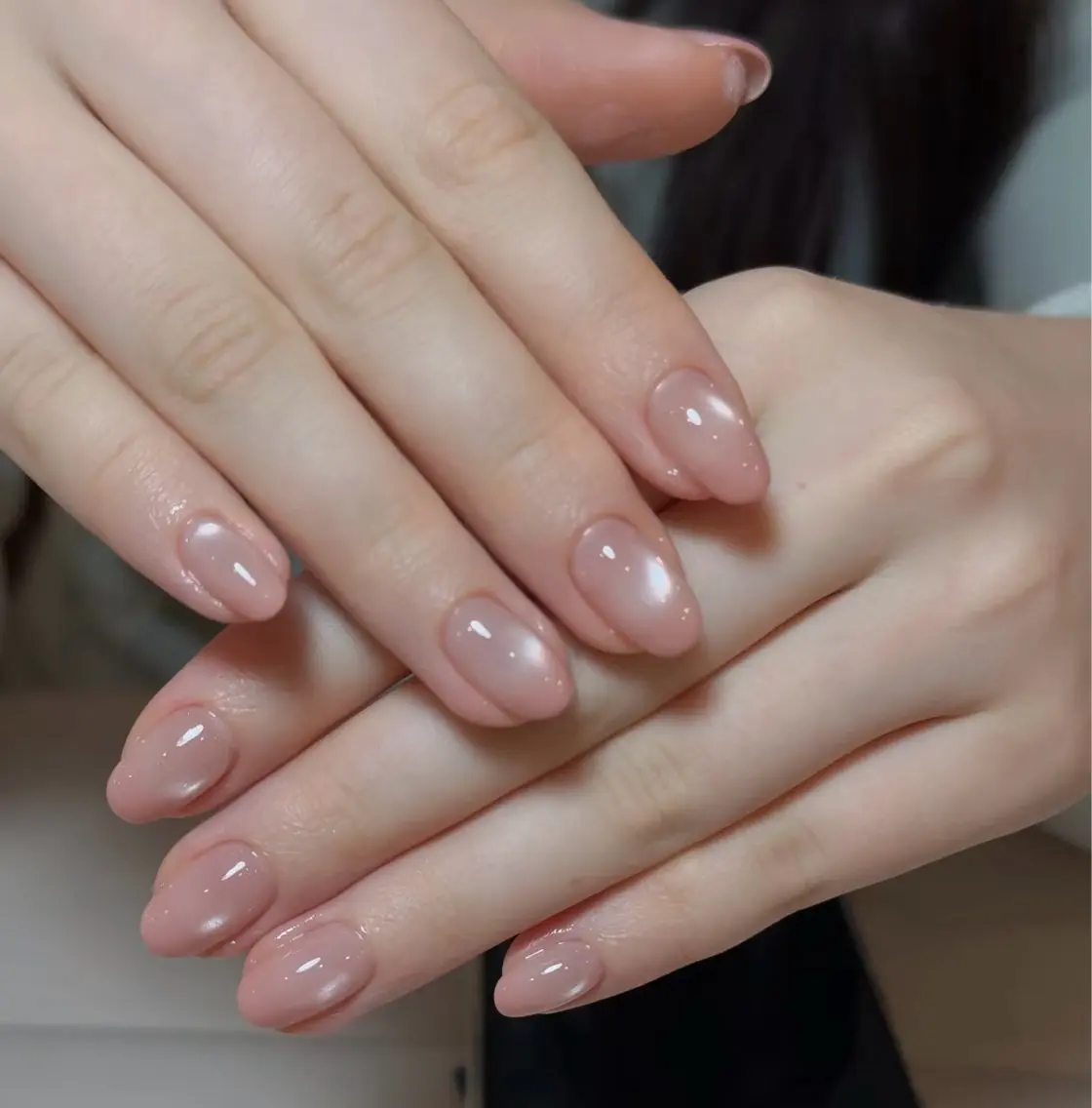 ネイル オーロラネイル 長さ出し フラッシュネイル フラワーネイル フットネイル ハンドネイル 🎀 Ruruのネイルデザイン