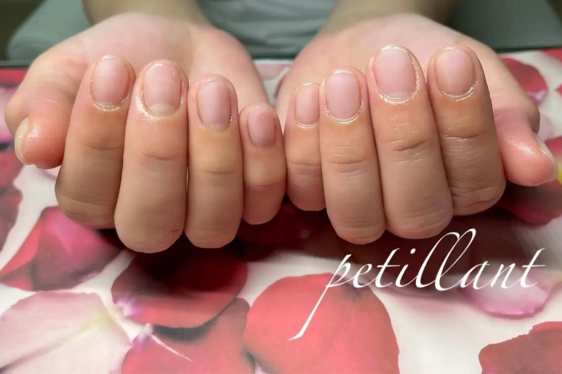 ネイル アートネイル クリアネイル ジェルネイル nail salon petillantのネイルデザイン