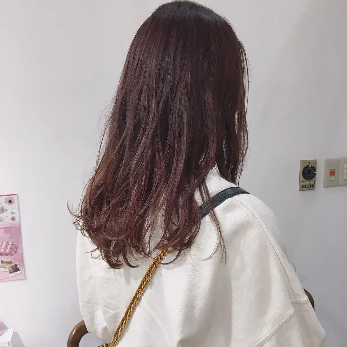 セミロング カラー ベージュカラー ハイライトカラー ピンクカラー ピンクベージュ ハイライト beauty   beast 西新店のヘアスタイル