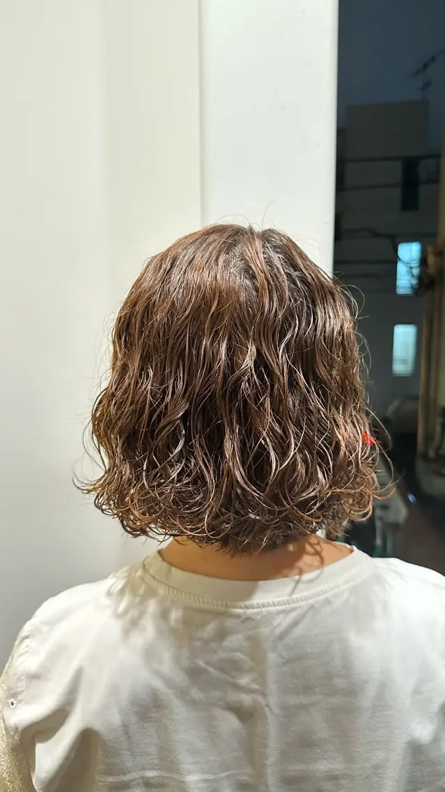 ミディアム パーマ パーマ 新屋敷 拓大のヘアスタイル