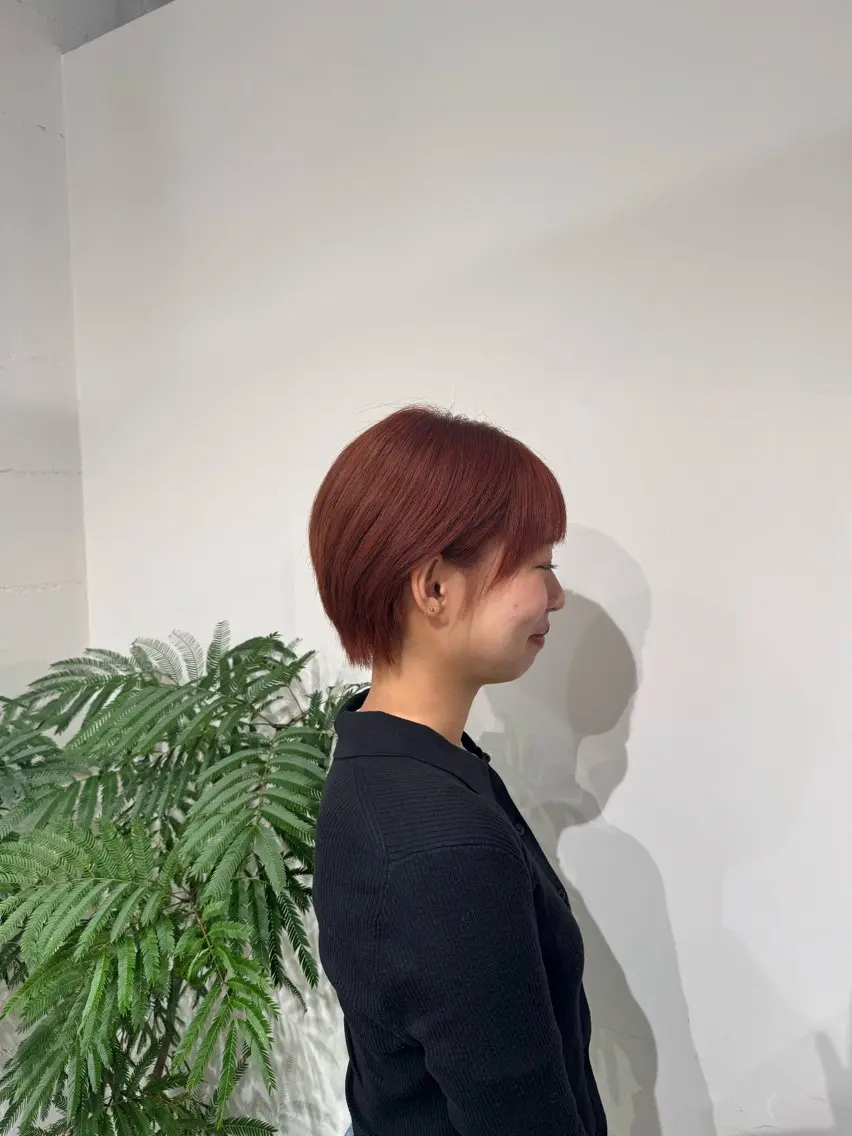 前髪カット+お顔周りのみストレートの写真