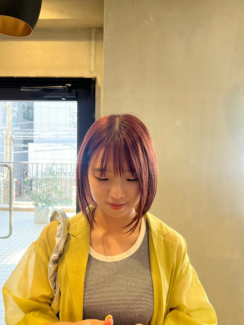ショート カラー ブリーチ ダブルカラー ブリーチなしカラー 韓国ヘア/髪質改善 /カラー【美涼】のヘアスタイル