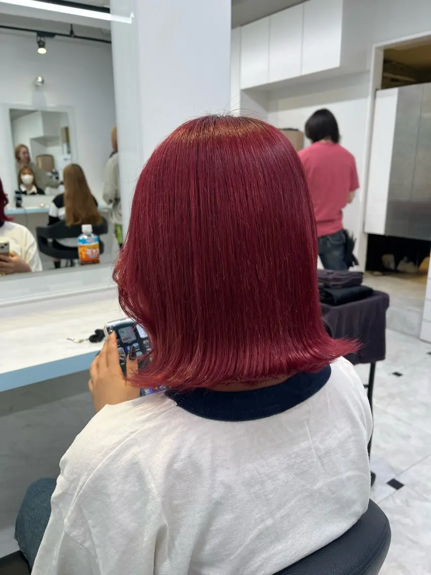 ショート カラー ヘアカラー トリートメント ブリーチカラー 🩵MIZUKIのヘアスタイル