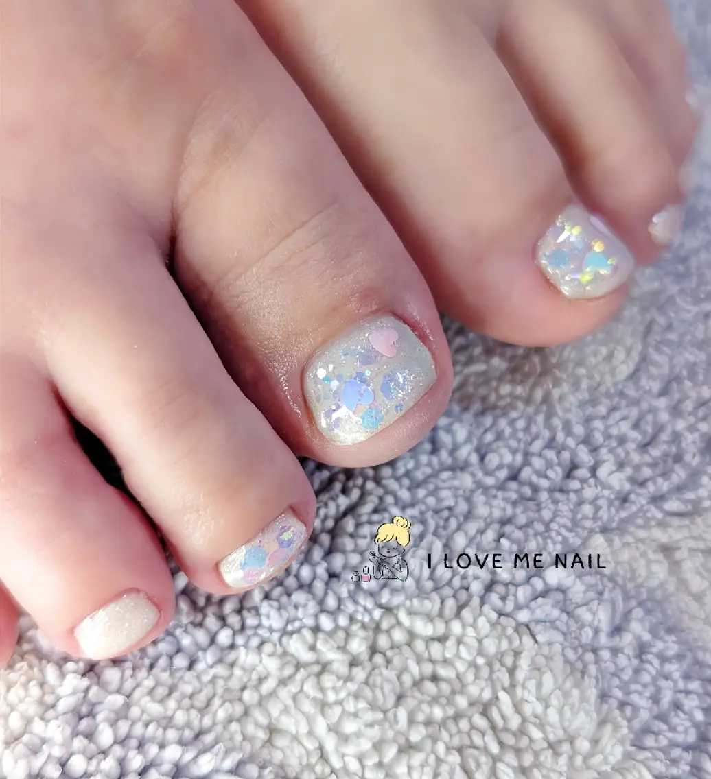 ネイル 長さ出し ハート 韓国ネイル マグネットネイル ニュアンスネイル I LOVE ME NAIL.。.:*♡のネイルデザイン