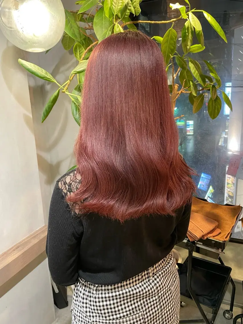 カラー ヘアカラー トリートメント 🎀西川芽依/ 暖色カラー🎀のヘアスタイル