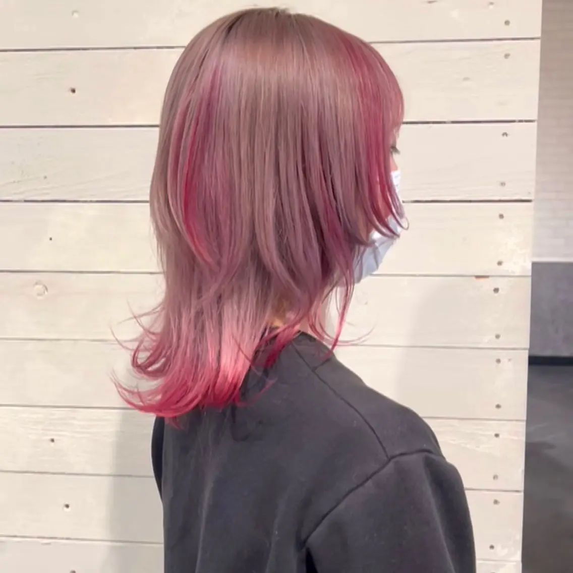 ミディアム カラー カット ヘアカラー トリートメント ブリーチ/艶カラー RYUTOのヘアスタイル