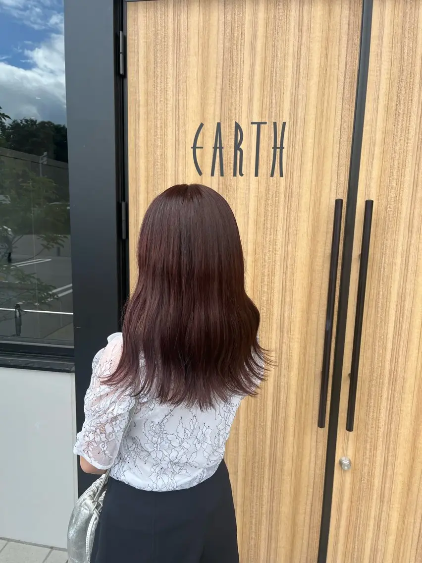 カラー ヘアカラー 福島 果音のヘアスタイル