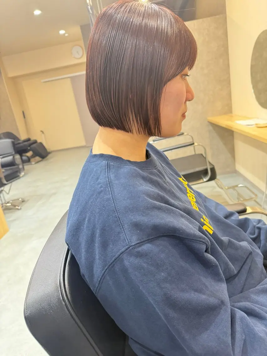 ショート ショートボブ ボブレイヤー ボブ 髪質改善 韓国風ヘア ヘアカラー トリートメント ヘッドスパ suii..hair designのヘアスタイル