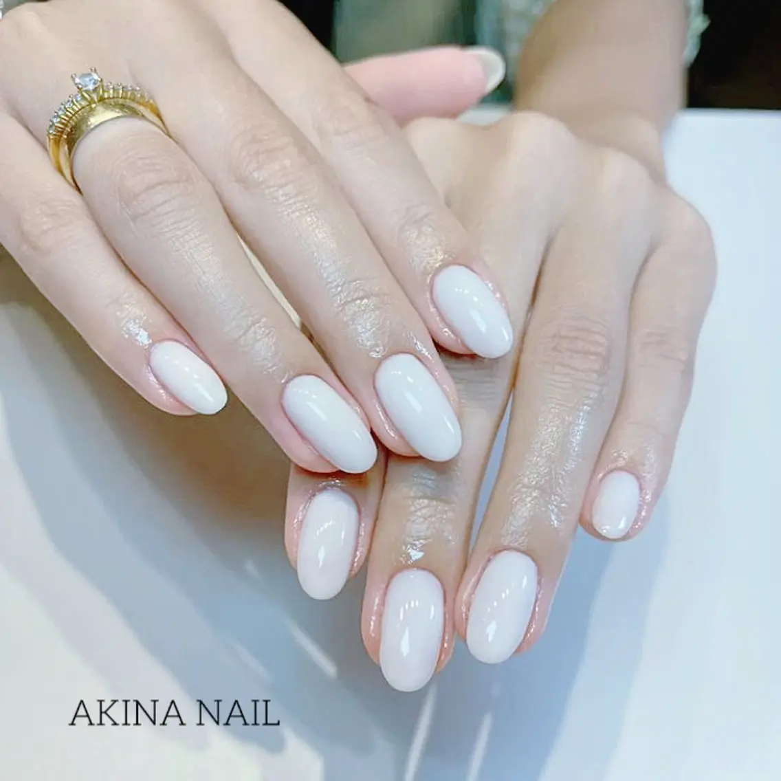 ミディアム 韓国風ヘア Akina Nail 亀戸のネイルデザイン