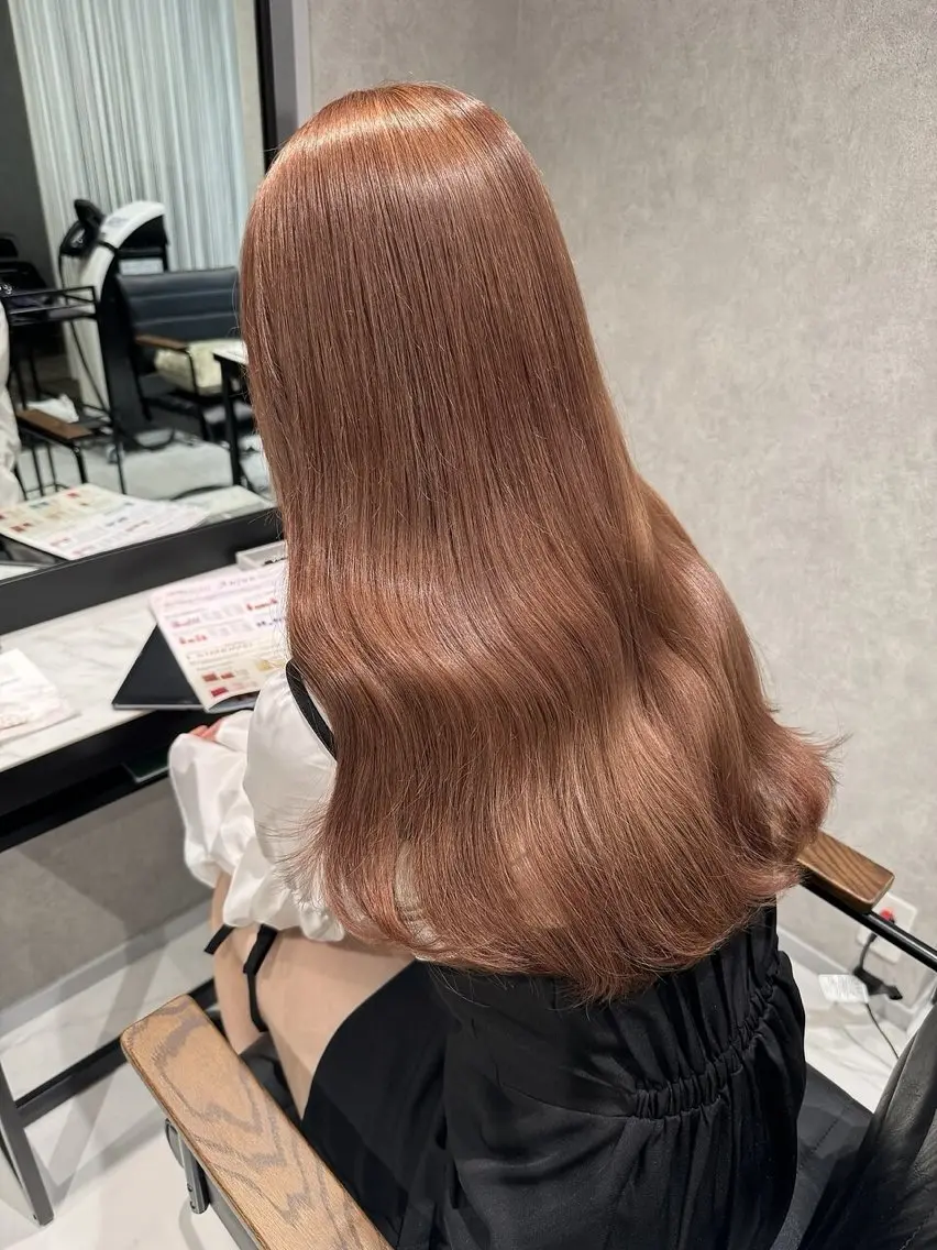 セミロング カラー 髪質改善 トリートメント マツエク/マツパ /艶カラー🎀はなのマツエク・マツパデザイン