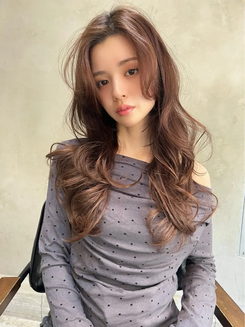 セミロング カラー カット ヘアカラー トリートメント 【銀座】艶髪/上品な カラー特化/涼のヘアスタイル