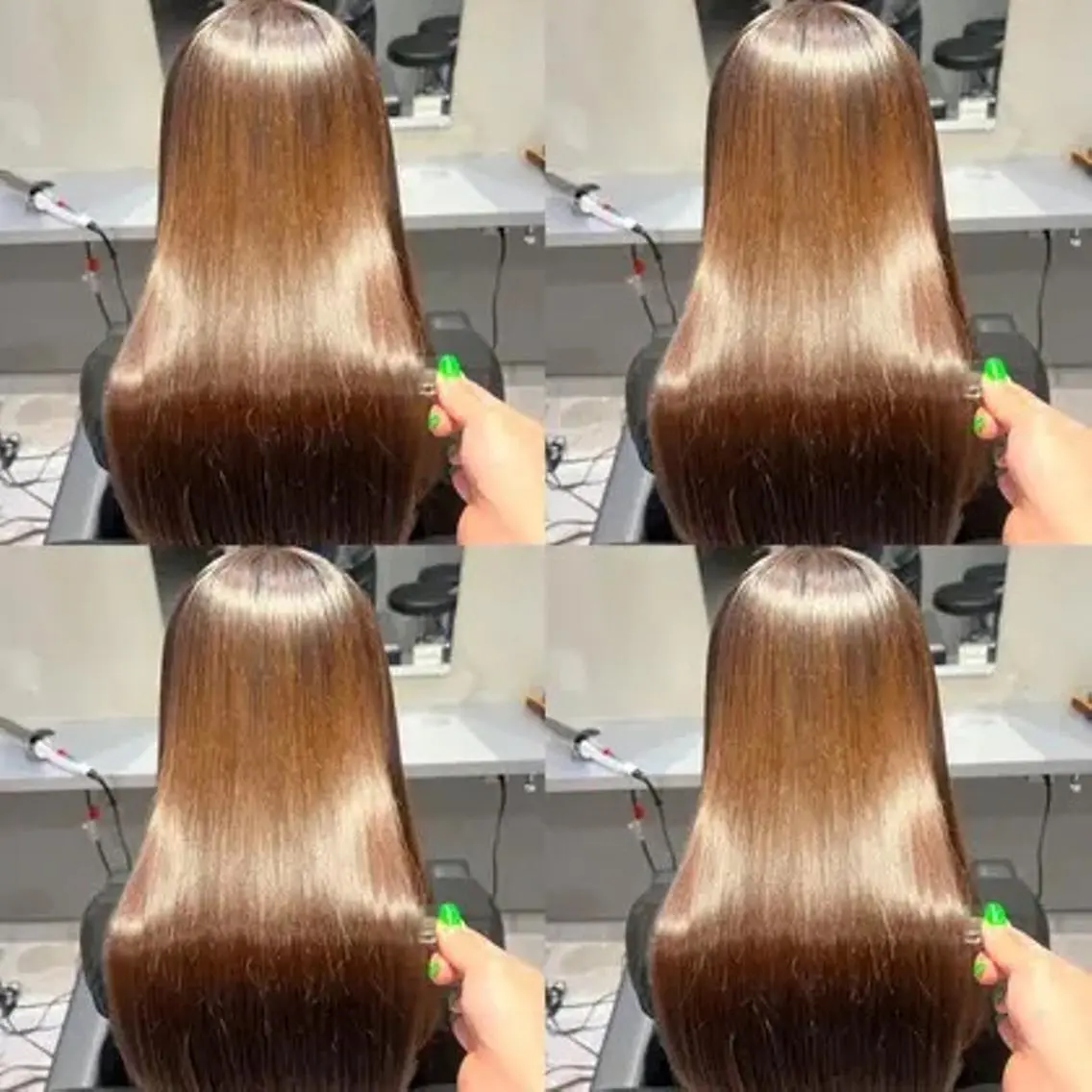 ロング カラー 大石 真理子のヘアスタイル