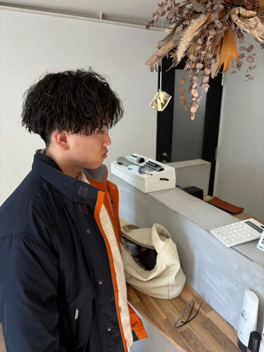 メンズ メンズパーマ ふわりhair💭 emo.中澤慶のヘアスタイル