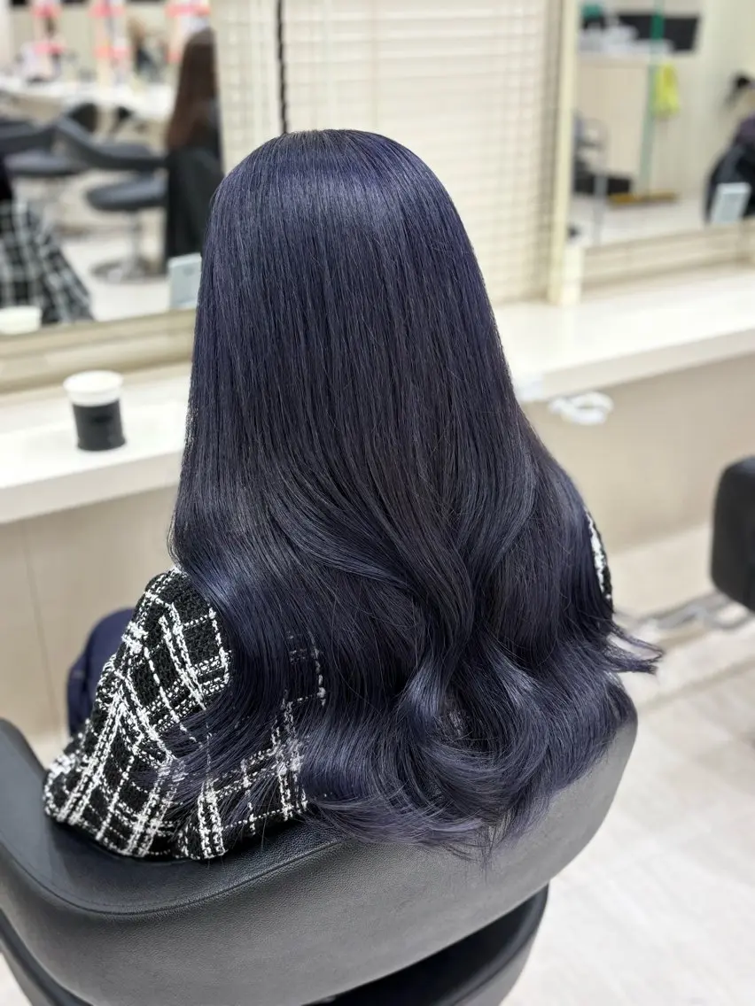ミディアム カラー ヘアアレンジ ヘアカラー 💟RINNA 艶カラー💟のヘアスタイル