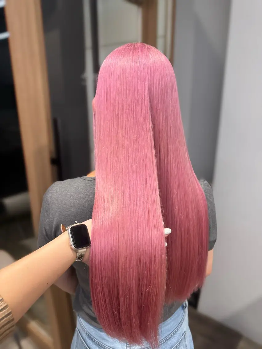 ロング カラー ブリーチ ヘアカラー トリートメント ヘアセット sakura / color ✧のヘアスタイル