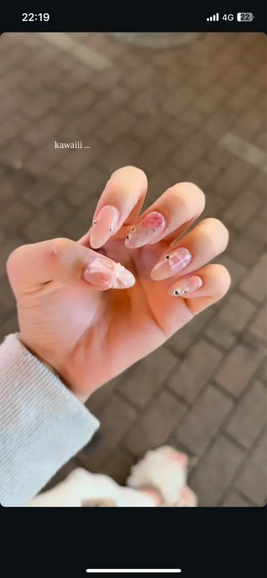 ネイル 長さ出し フレンチネイル グラデーション 卒業式 マグネットネイル Sora nail 長さ出し専門店のネイルデザイン