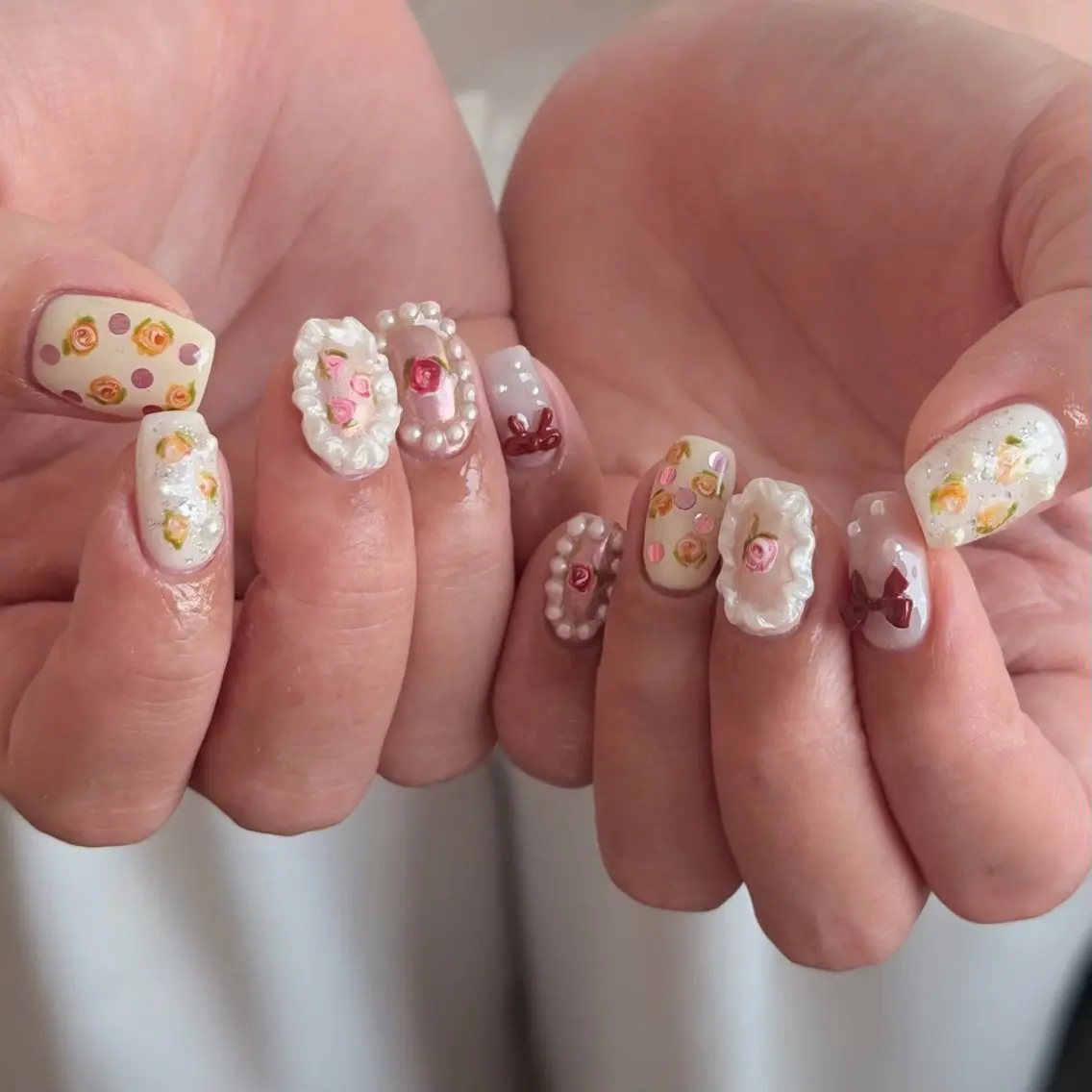 ネイル ハンドネイル 🎀フェイ フェイ🫧💗のネイルデザイン