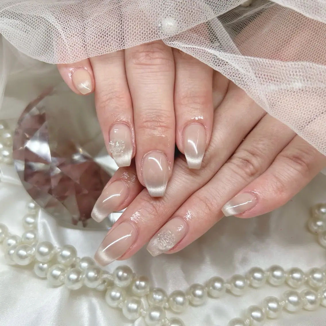 セミロング ハンドネイル Nailsalon Angeのネイルデザイン