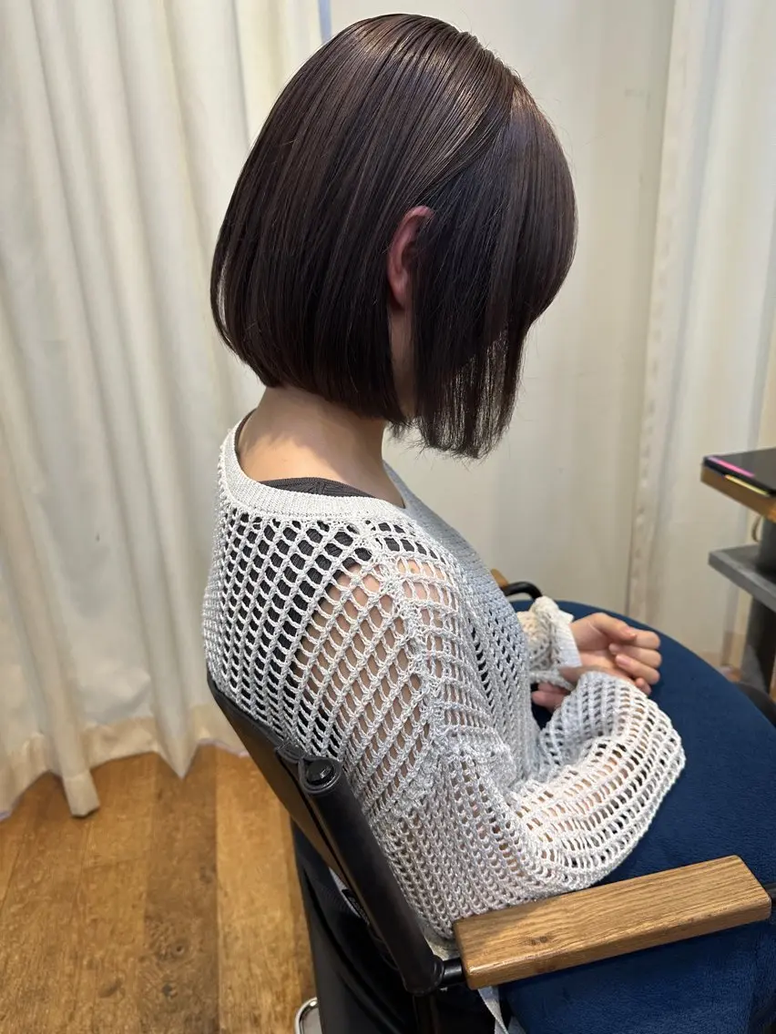 ショート ショート ボブ 梅田 木戸健人のヘアスタイル