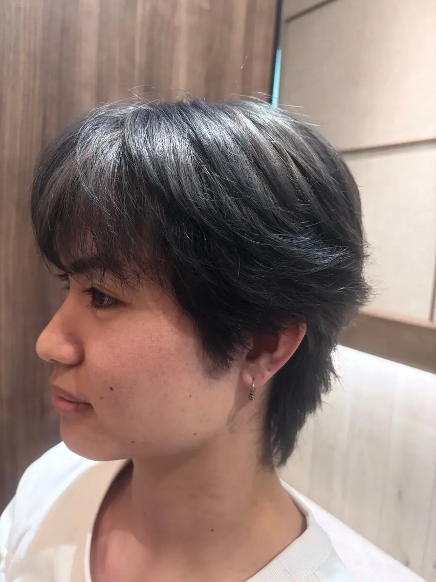 カラー メンズ ヘアカラー Maito/下通 ／格安/透明感✨のヘアスタイル