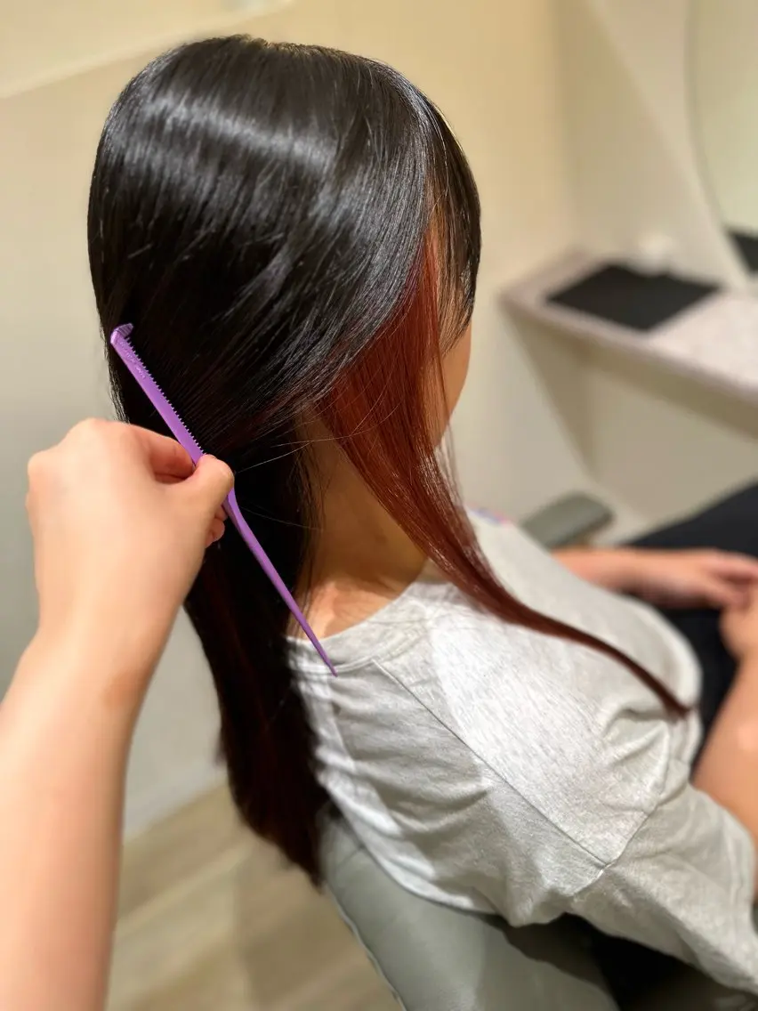 ロング カラー 西安 優香のヘアスタイル