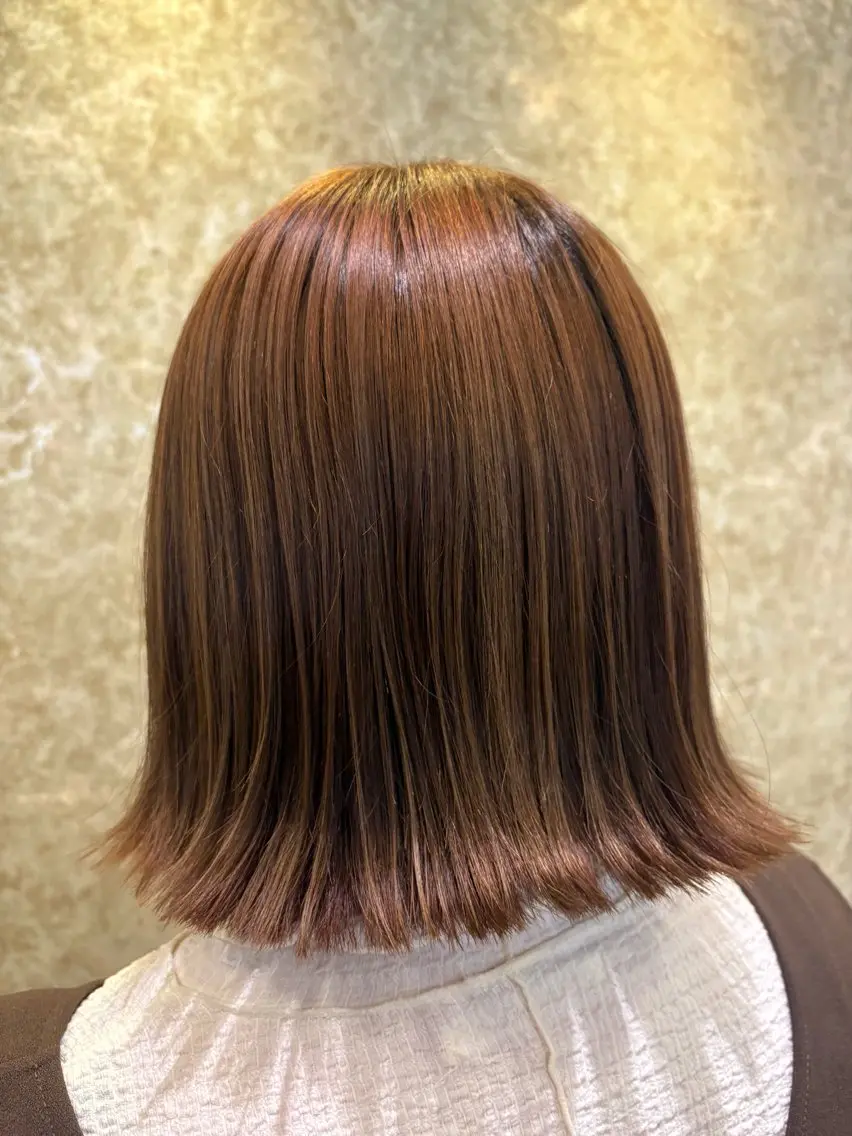 ミディアム ボブ アベ ミスズのヘアスタイル