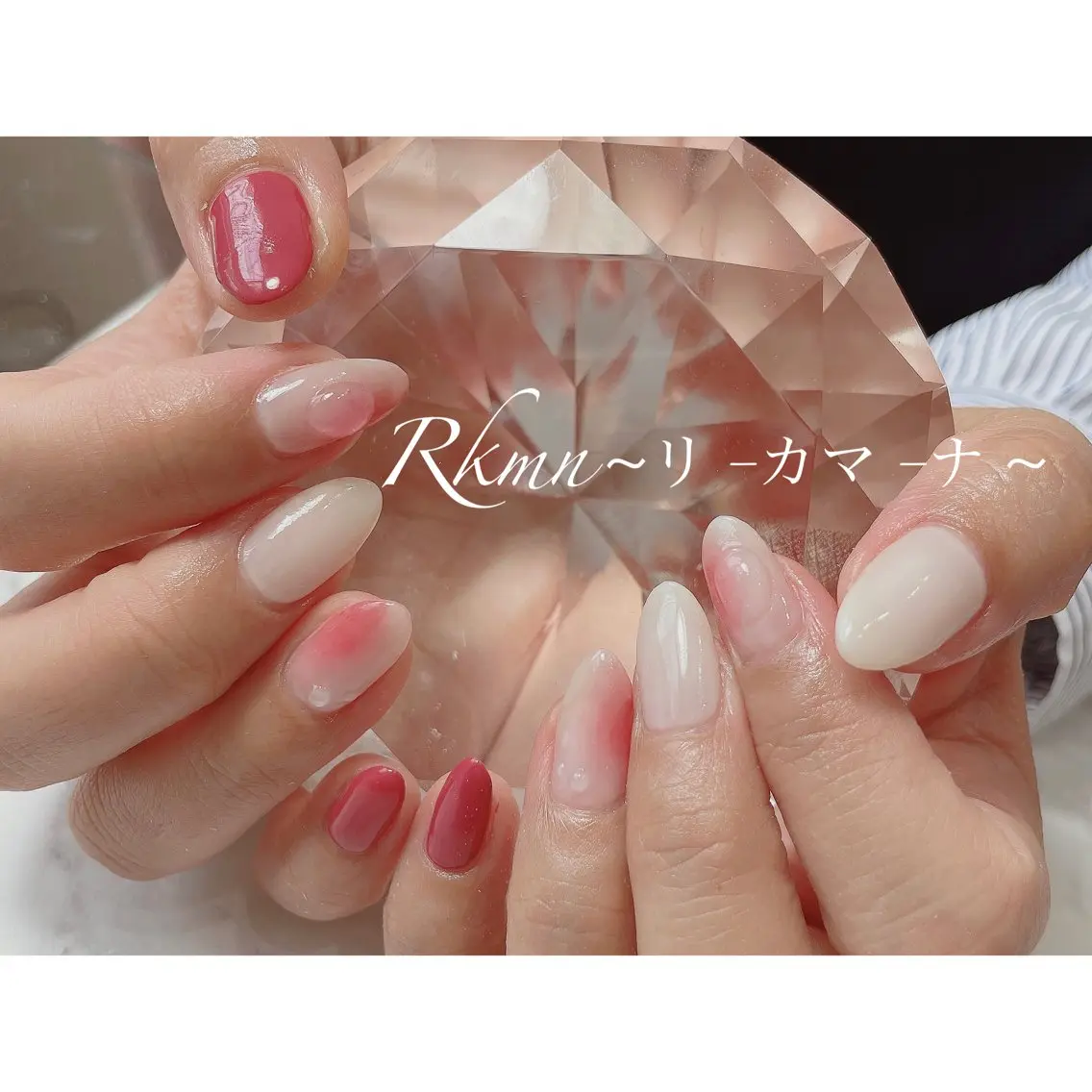 ネイル アートネイル シンプルネイル 春ネイル ハンドネイル フットネイル ハンドケア Rkmn ~リ-カマ-ナ~のネイルデザイン