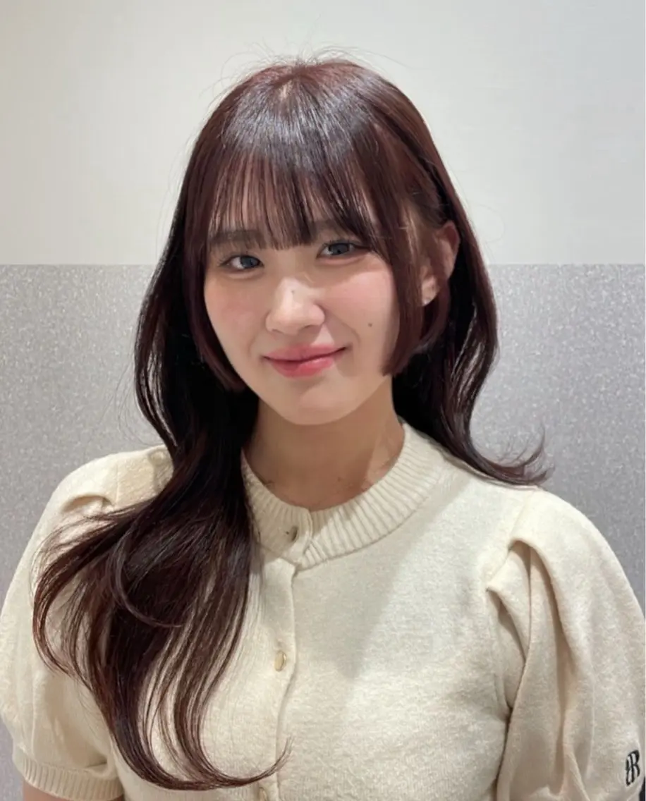 ロング 韓国風ヘア レイヤーカット カット ヘアカラー トリートメント ❤︎︎韓国ヘア❤︎︎ 𝑺𝒉𝒊𝒉𝒐のヘアスタイル