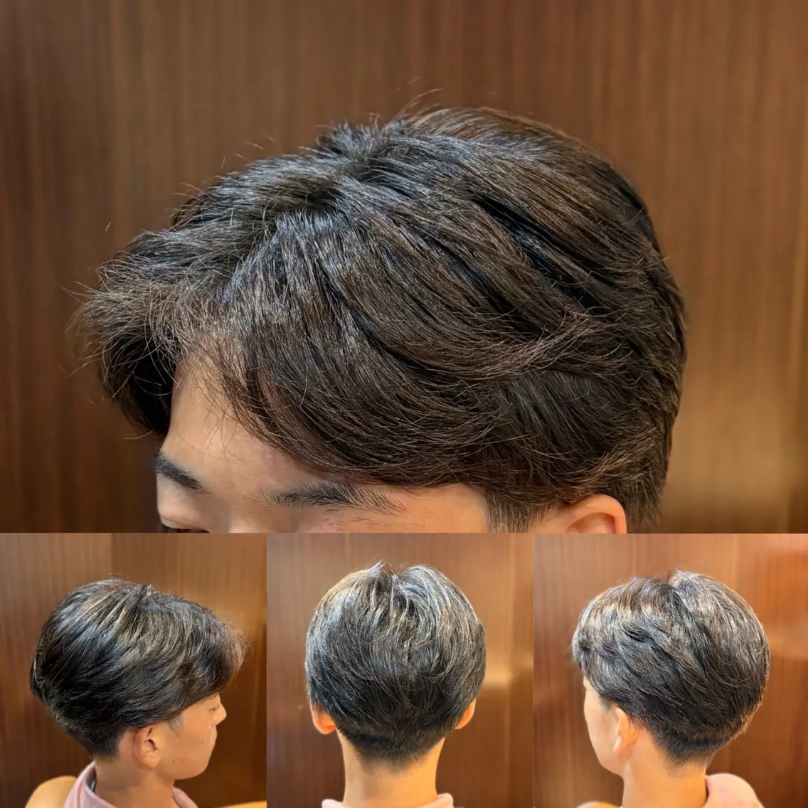 パーマ メンズ カット パーマ 根尾 海咲のヘアスタイル