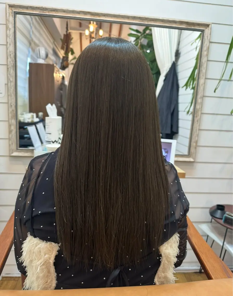 ロング カラー ヘアカラー 福井 咲羅のヘアスタイル