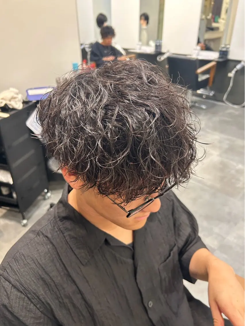 パーマ メンズ カット パーマ 河合 澪のヘアスタイル