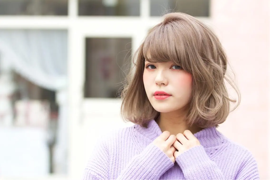 ミディアム カラー パーマ yoshi ☆のヘアスタイル