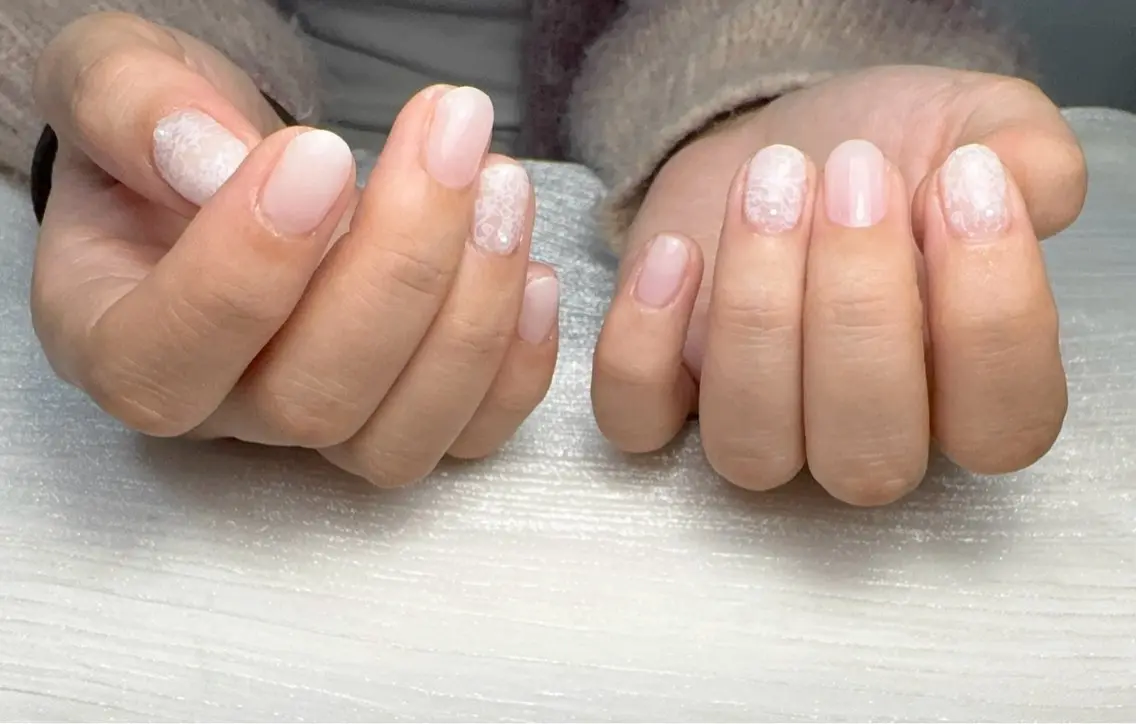 ネイル ハンドネイル Yuka 長さ出し&デザインのネイルデザイン