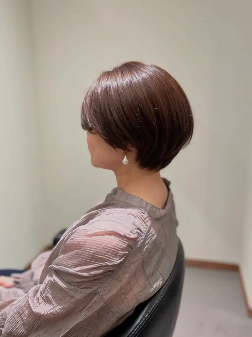 小顔カット＋透明感カラーの写真