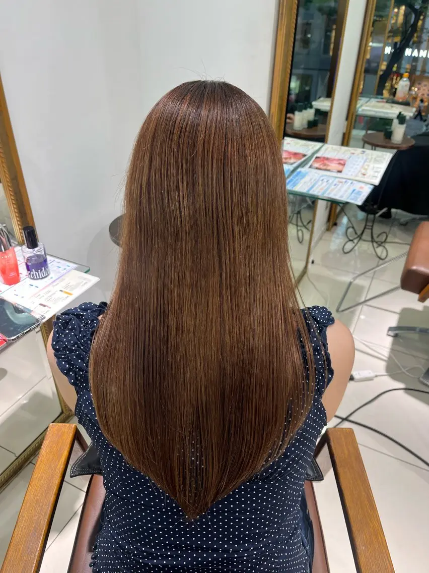 ロング 髪質改善×艶髪×ベー ジュ🤎Hanakaのヘアスタイル