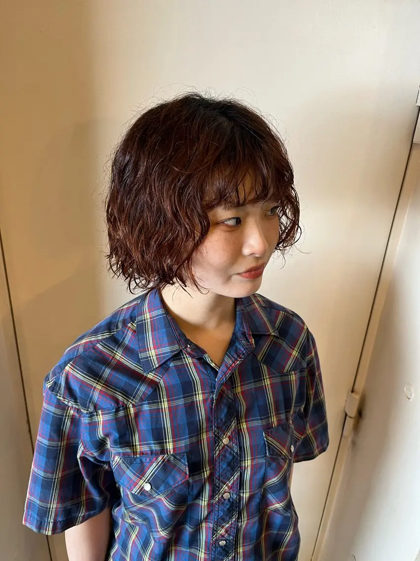 ミディアム ミディアムパーマ 【カットモデル募集】 武田 好誠のヘアスタイル
