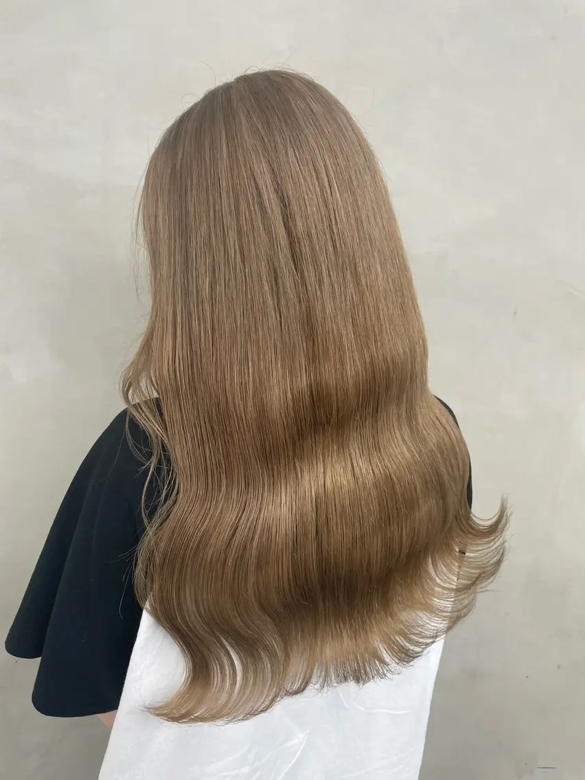 ロング ヘアカラー 🧋ミルクティーカラ ー🧋特化小林拓登のヘアスタイル