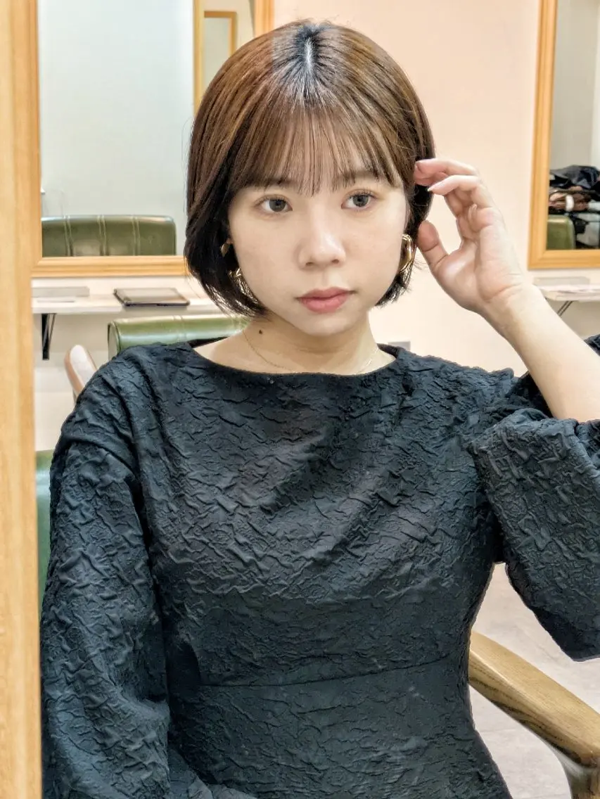 ショート ショートボブ ボブ ショートヘア カット 増田 耀のヘアスタイル