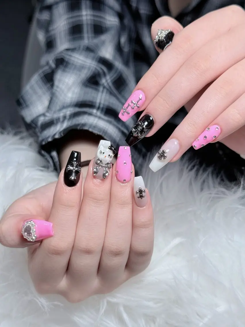 ネイル ボルドー チークネイル 長さ出し フレンチネイル ジェルネイル ハンドネイル VANI Belle Nailのネイルデザイン