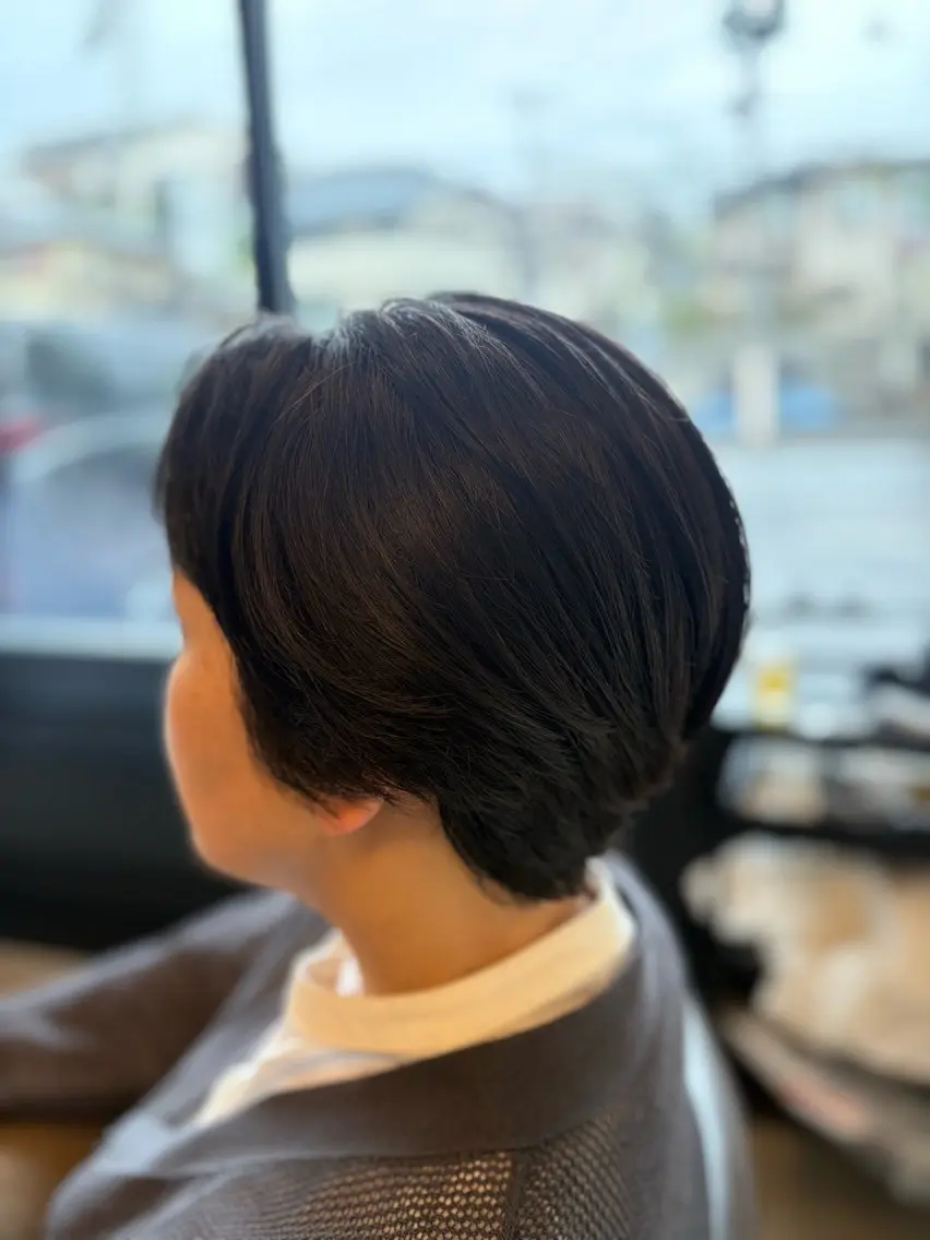 ショート ショートヘア カット トリートメント 山下ちひろ／似合わせ ／髪質改善／縮毛矯正のヘアスタイル