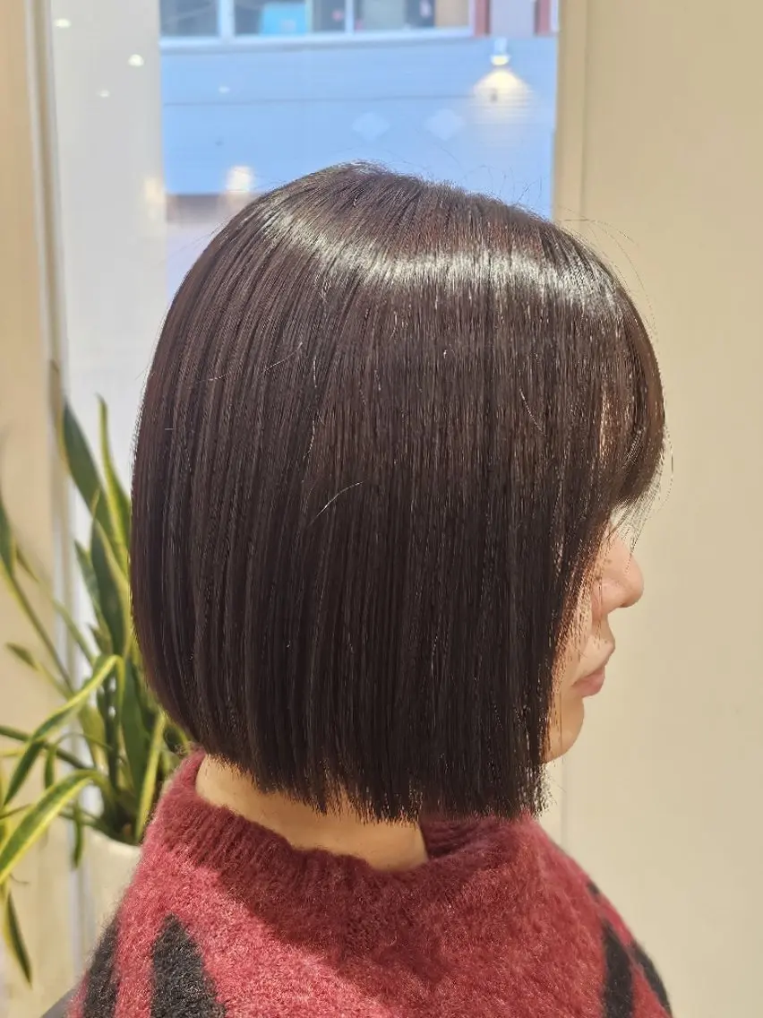 ショート カラー ブラウンカラー 縮毛矯正 🍀☘️阿部 誉叶☘️🍀のヘアスタイル
