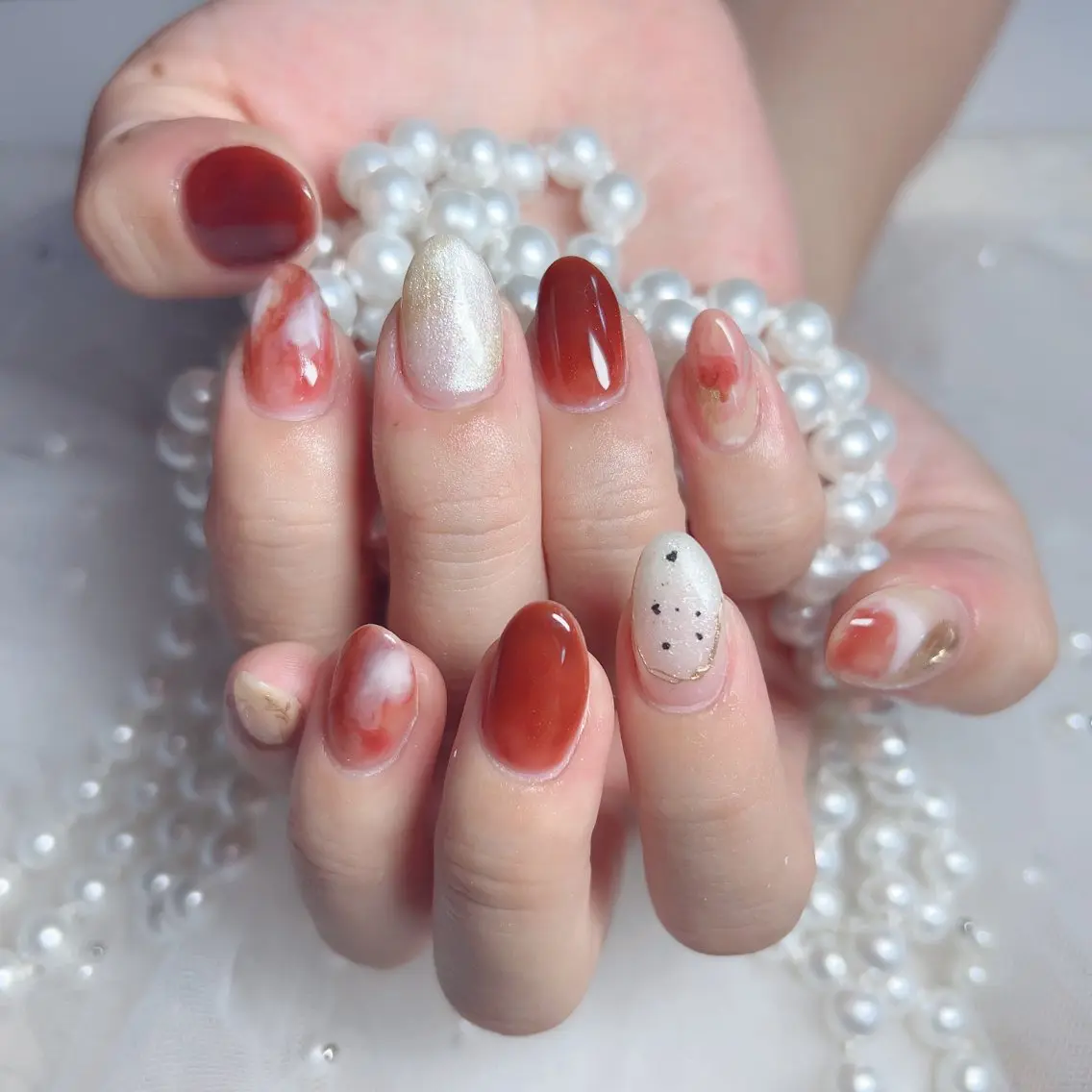 ネイル ハンドネイル M 🌷Nail 長さだし専門店のネイルデザイン