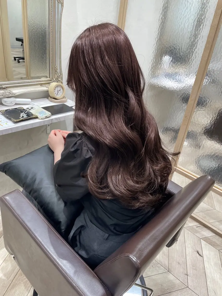 ロング カット ヘアカラー トリートメント KANA🌷 髪質改善のヘアスタイル