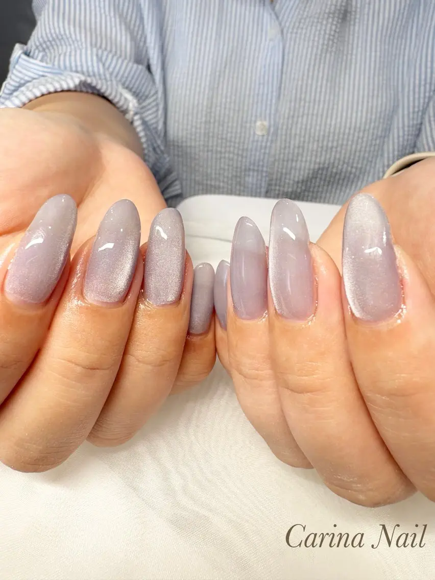 ネイル マグネットネイル シンプルネイル ハンドネイル CarinaNail yukariのネイルデザイン