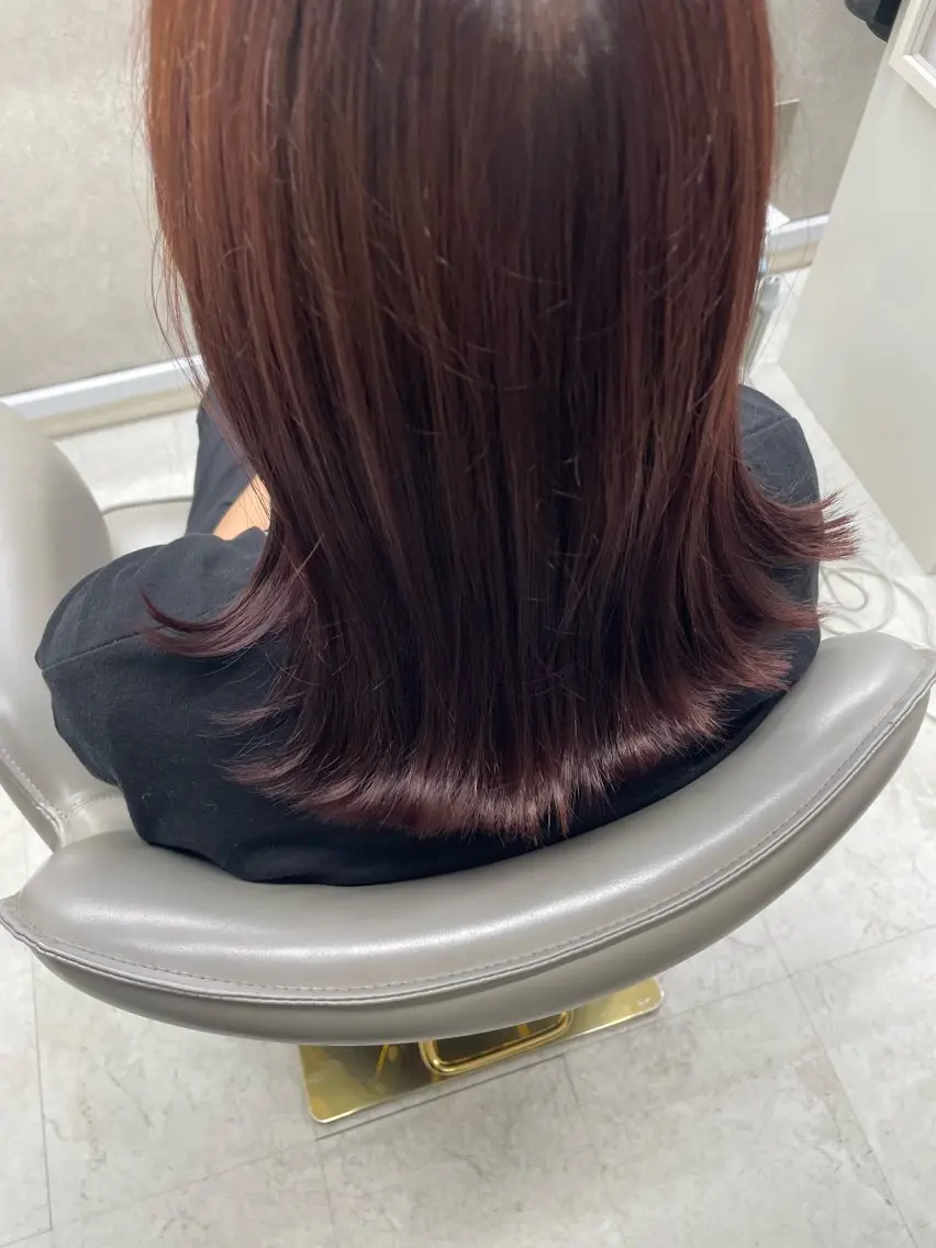 セミロング カット ヘアカラー トリートメント 工藤 洸のヘアスタイル